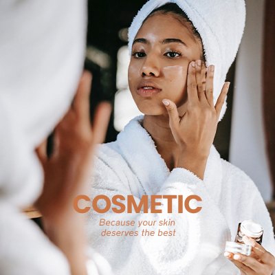 Woman with supplement bottle